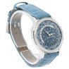 Man Watch Patek Philippe Complications World Time White Gold Gray Blue 36mm 7130G-016