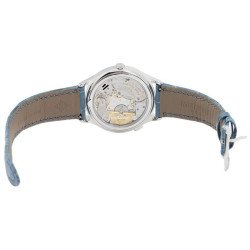 Man Watch Patek Philippe Complications World Time White Gold Gray Blue 36mm 7130G-016