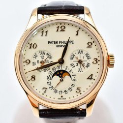 Men Watch Patek Philippe 5327R-001 2017 Grand Complications 39mm Rose Gold Ivory Arabic Dial, Box & Papers